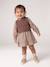 2-in-1 babyjurk met lange mouwen chocoladebruin - vertbaudet enfant 