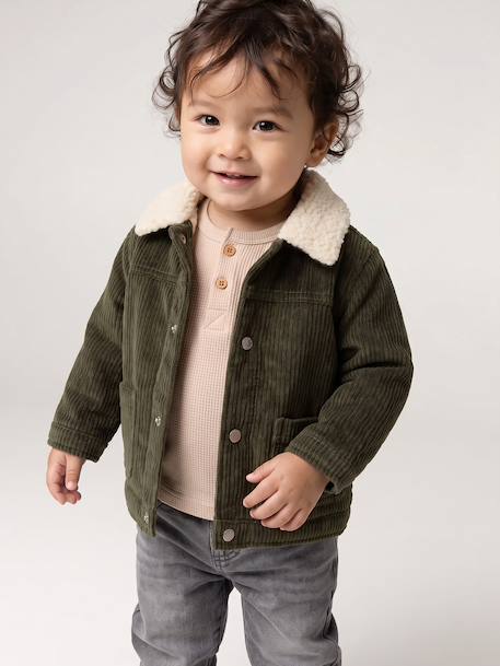 Veste bébé garçon kaki - vertbaudet enfant 