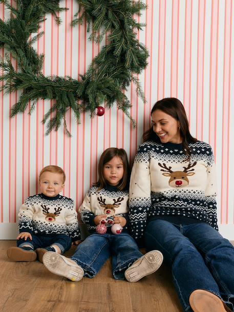 Kersttrui babyjongen marineblauw - vertbaudet enfant 