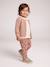 Geborduurd babyvestje met gouden hartjes beige+ivoor+oudroze - vertbaudet enfant 