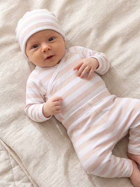 Ensemble 4 pièces bébé mixte beige chiné - vertbaudet enfant 