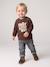 Sweater babyjongen met lange mouwen bruin - vertbaudet enfant 