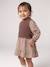 2-in-1 babyjurk met lange mouwen chocoladebruin - vertbaudet enfant 