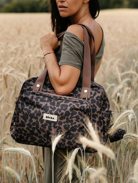Luiertas Genève II BEABA beige, bedrukt+bruin+DONKERBLAUW+gemêleerd grijs+saliegroen+zwart, bedrukt - vertbaudet enfant 