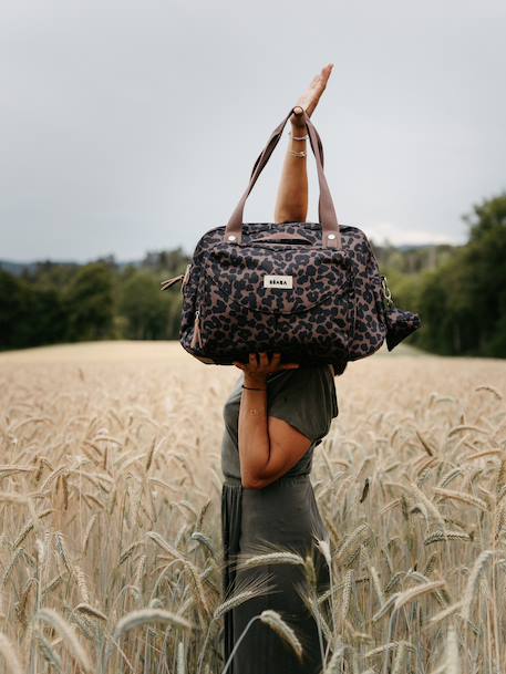 Sac à langer Genève II beige imprimé+BLEU MARINE+gris chiné+marron+noir imprimé+Vert sauge - vertbaudet enfant 