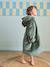 Poncho plaid polaire dinosaure vert foncé - vertbaudet enfant 