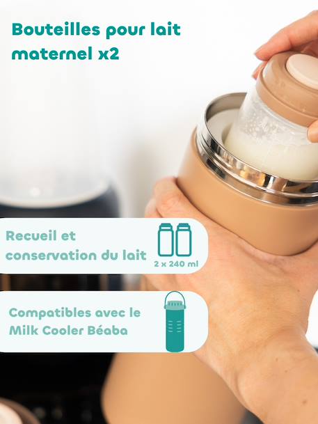Lot 2 bouteilles de conservation lait rose - vertbaudet enfant 