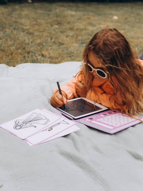 Kidydraw mini KIDYWOLF dennen+geel+paars+rozen+zachtpaars - vertbaudet enfant 
