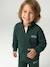 Sweat zippé garçon col camionneur marine+rouge+vert sapin - vertbaudet enfant 