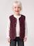Gilet fille sans manches en sherpa blush+prune+vanille - vertbaudet enfant 