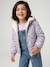 Coupe-vent fille à capuche réversible léopard/sherpa beige+vanille - vertbaudet enfant 