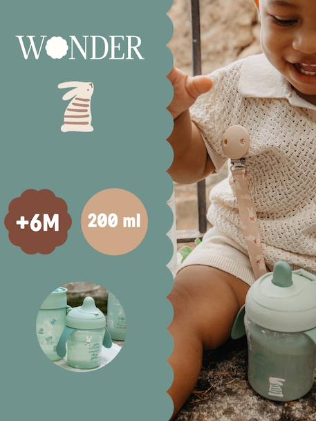Tasse apprentissage Wonderland vert - vertbaudet enfant 
