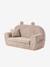 Canapé chauffeuse ours velours beige+rose - vertbaudet enfant 
