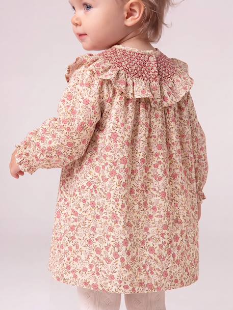 Babyjurk met lange mouwen ecru - vertbaudet enfant 