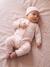 Ensemble combinaison et bonnet naissance fille rose pâle - vertbaudet enfant 
