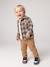 Chemise flanelle bébé à carreaux kaki+marine - vertbaudet enfant 