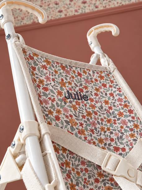 Buggy voor pop geel+groen+rozen - vertbaudet enfant 