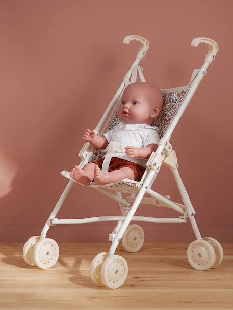 Poussette canne poupon jaune+rose+vert - vertbaudet enfant 