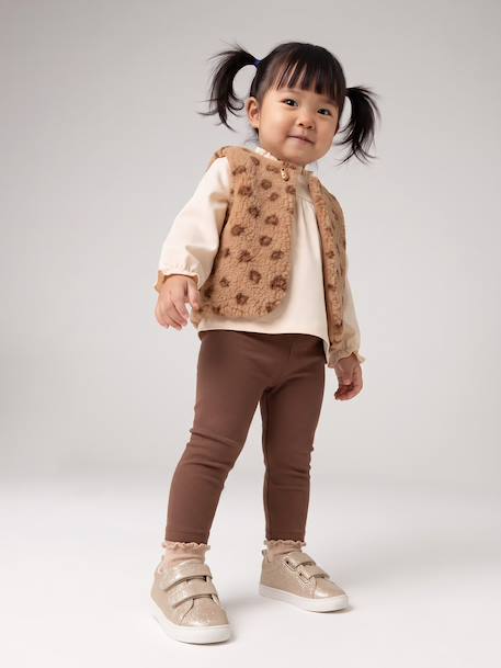 3-delige babyset meisje hazelnoot - vertbaudet enfant 
