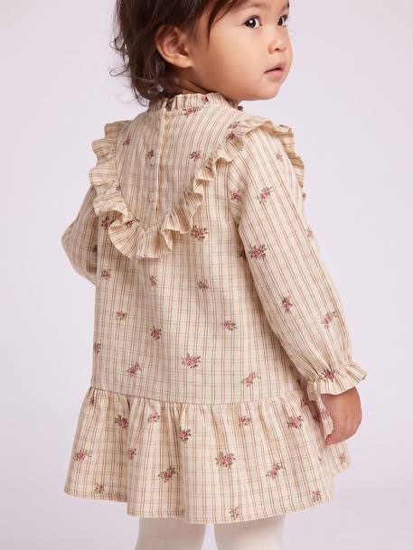 Robe bébé fille manches longues écru - vertbaudet enfant 