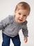 Blouse met lange mouwen voor babymeisjes grijsblauw - vertbaudet enfant 