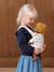Porte-poupon en gaze de coton jaune+noir+rose+rose imprimé - vertbaudet enfant 