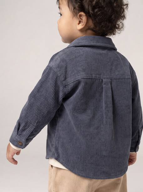 Surchemise bébé garçon bleu grisé - vertbaudet enfant 