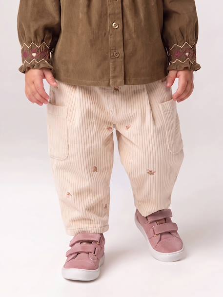 Baby meisjes ballonbroek vanille - vertbaudet enfant 