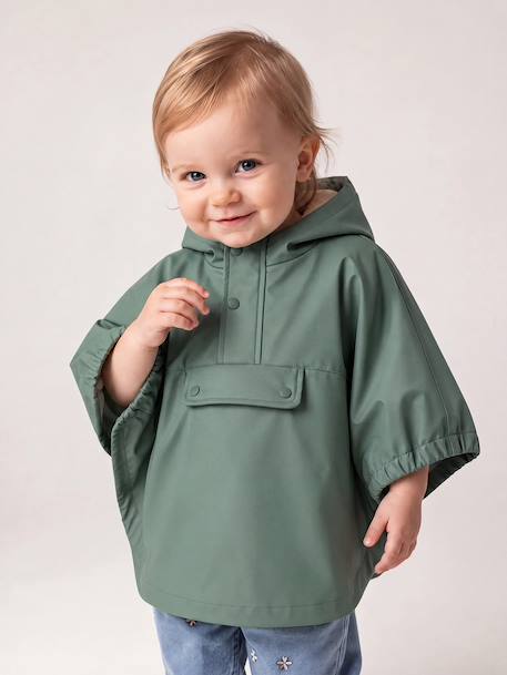 Cape de pluie bébé vert - vertbaudet enfant 