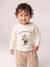 Babyshirt met lange mouwen en print ecru - vertbaudet enfant 