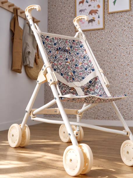 Buggy voor pop geel+groen+rozen - vertbaudet enfant 