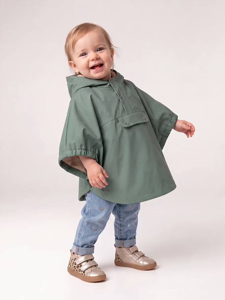 Cape de pluie bébé vert - vertbaudet enfant 