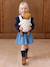 Porte-poupon en gaze de coton jaune+noir+rose+rose imprimé - vertbaudet enfant 