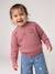 Pull bébé fille manches longues rose poudré - vertbaudet enfant 