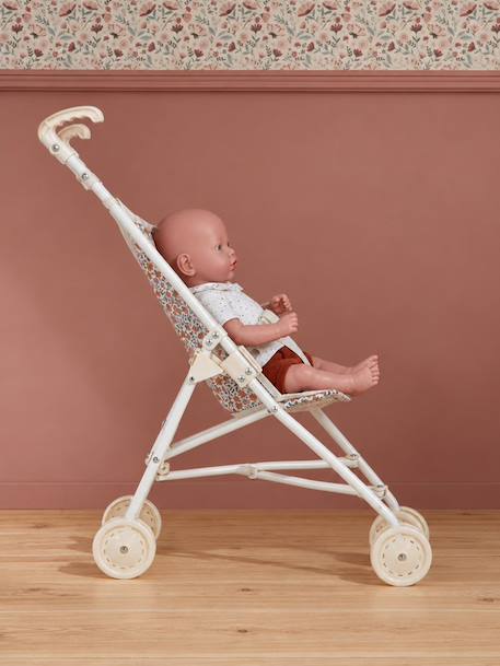 Poussette canne poupon jaune+rose+vert - vertbaudet enfant 