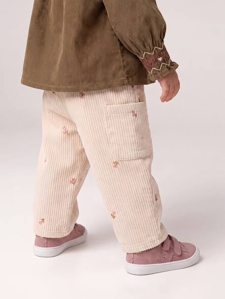 Baby meisjes ballonbroek vanille - vertbaudet enfant 
