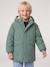Parka met capuchon en sherpavoering voor jongens kaki+saliegroen+taupe+zwart - vertbaudet enfant 