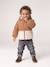 Babyjongens jas met muts hazelnoot - vertbaudet enfant 