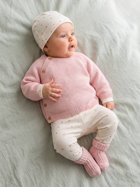 Ensemble 5 pièces naissance bébé fille rose - vertbaudet enfant 
