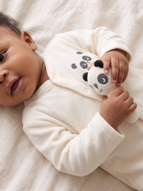 Babypakje met knuffeldoekje ecru - vertbaudet enfant 
