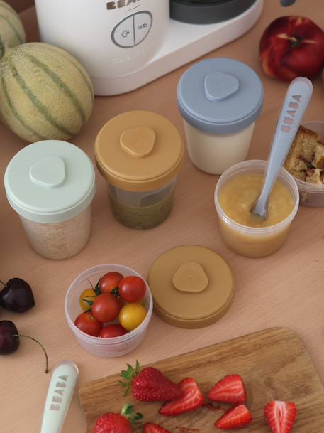 Set eerste maaltijd BEABA Geassorteerde blauwe tinten (S+Geassorteerde roze tinten (Euc+grijsblauw - vertbaudet enfant 