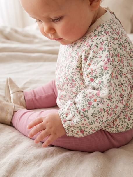 Ensemble bébé fille sweat et pantalon écru - vertbaudet enfant 