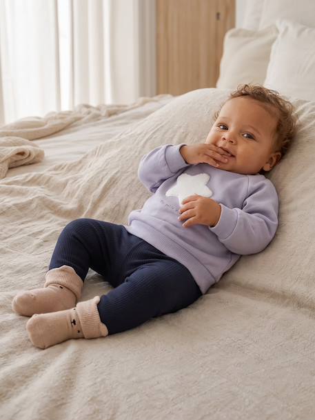 Sweat bébé ouverture dos bleu ciel - vertbaudet enfant 