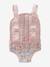 Porte-poupon en gaze de coton beige+rose - vertbaudet enfant 
