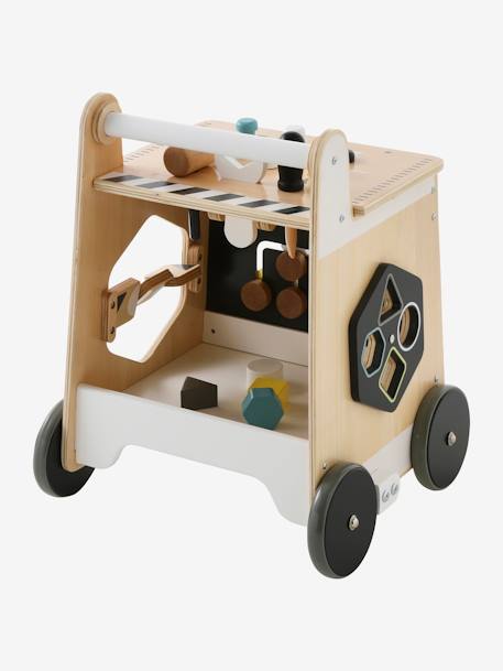 Chariot de marche bricolage en bois FSC® BEIGE - vertbaudet enfant 