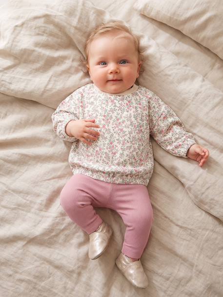 Ensemble bébé fille sweat et pantalon écru - vertbaudet enfant 