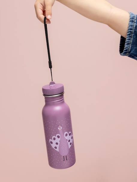 Fles 500 ml TRIXIE blauw+bruin+dennen+geel+groen+lichtroze+lila+Mr Fox+Mr Lion+Mrs Rabbit+nude+rozen+zachtpaars - vertbaudet enfant 