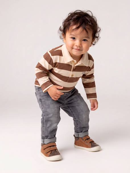 Jean denim bébé denim brut+denim gris - vertbaudet enfant 