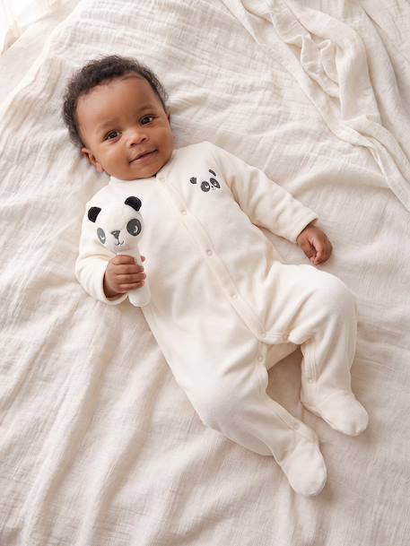 Babypakje met knuffeldoekje ecru - vertbaudet enfant 