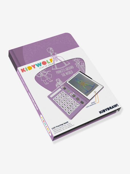 Tablette à dessin Kidydraw mini jaune+rose+vert sapin+vert sauge+violet - vertbaudet enfant 